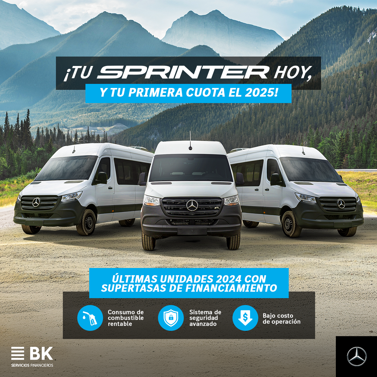 Sprinter con financiamiento con BK Perú