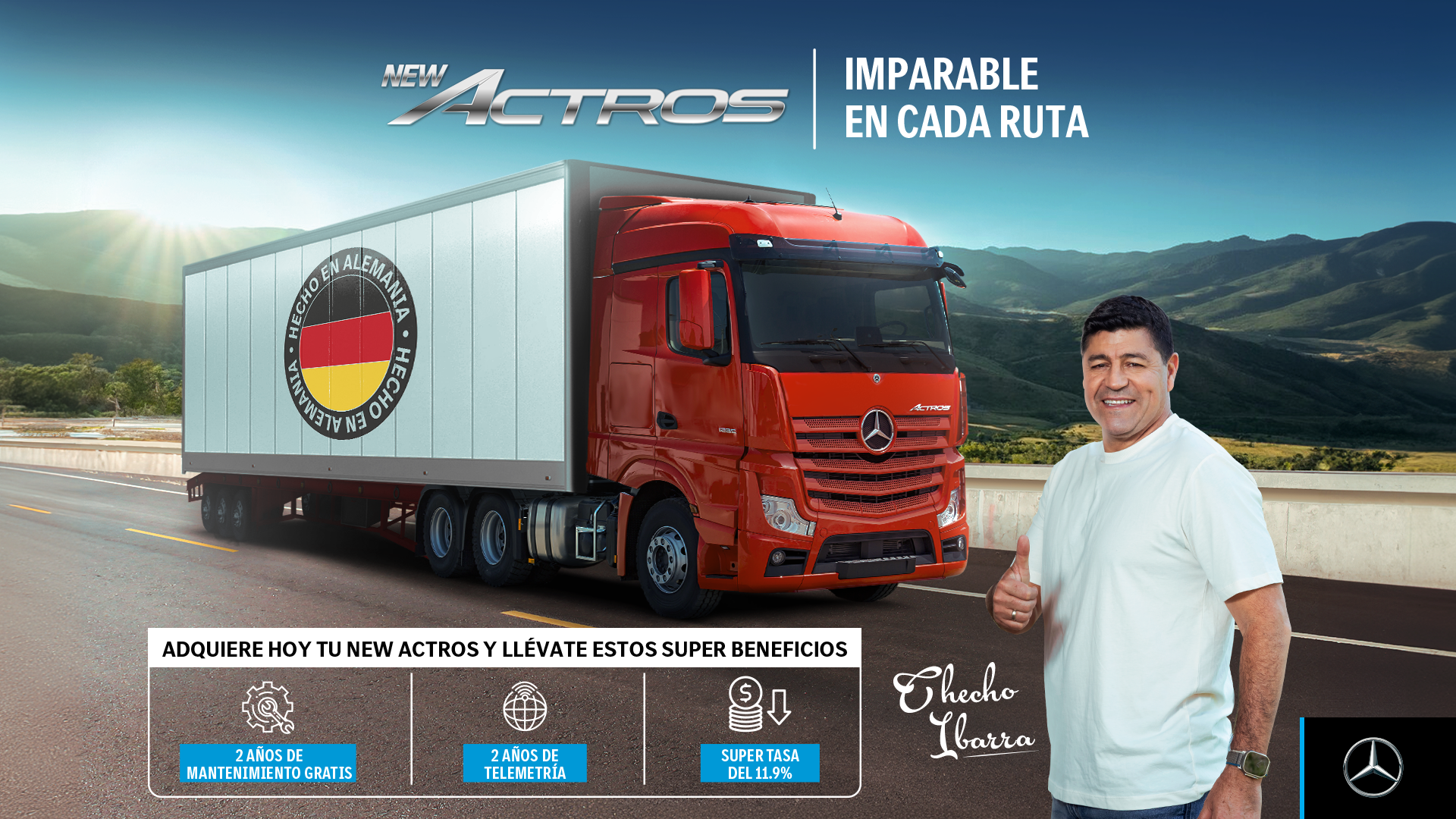 New Actros imparable en la ruta